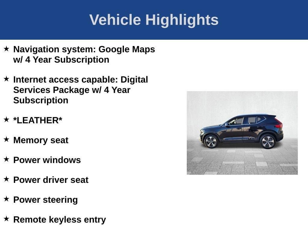new 2025 Volvo XC40 car, priced at $44,845