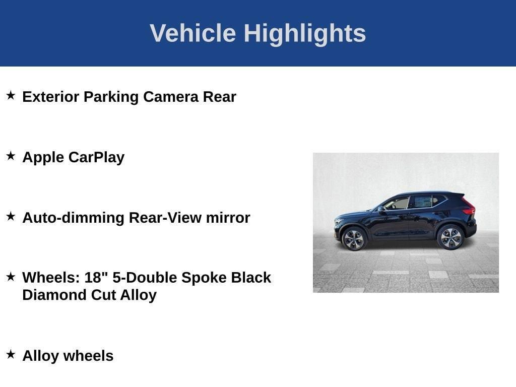 new 2025 Volvo XC40 car, priced at $44,845