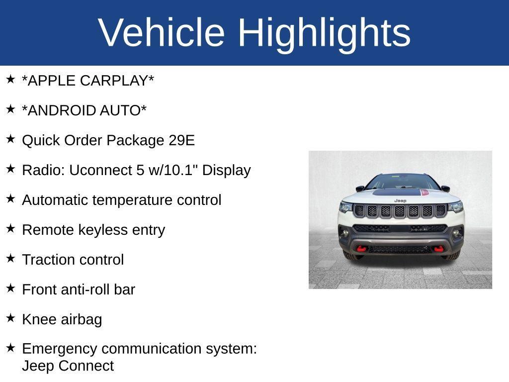 used 2024 Jeep Compass car, priced at $22,707