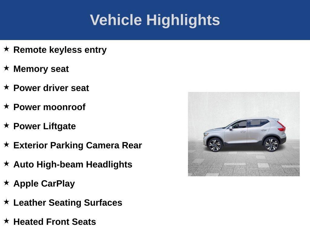 used 2025 Volvo XC40 car, priced at $51,215