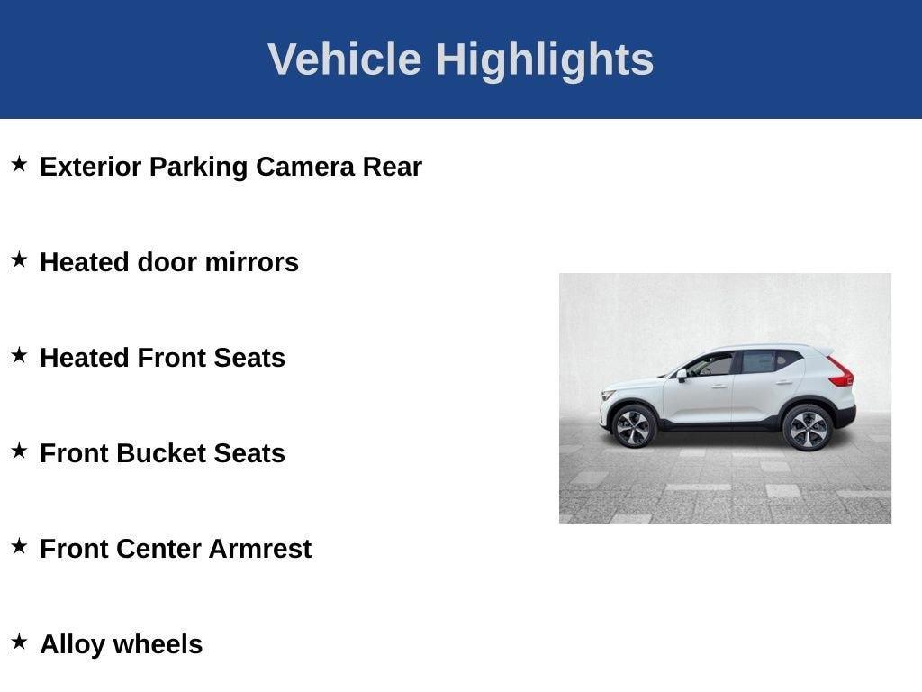 new 2025 Volvo XC40 car, priced at $44,845