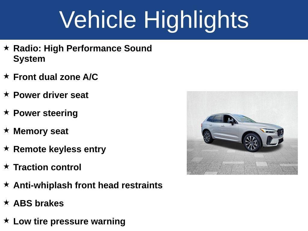 used 2025 Volvo XC60 car, priced at $43,500