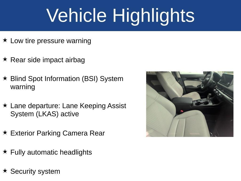 used 2024 Honda Civic car, priced at $24,785