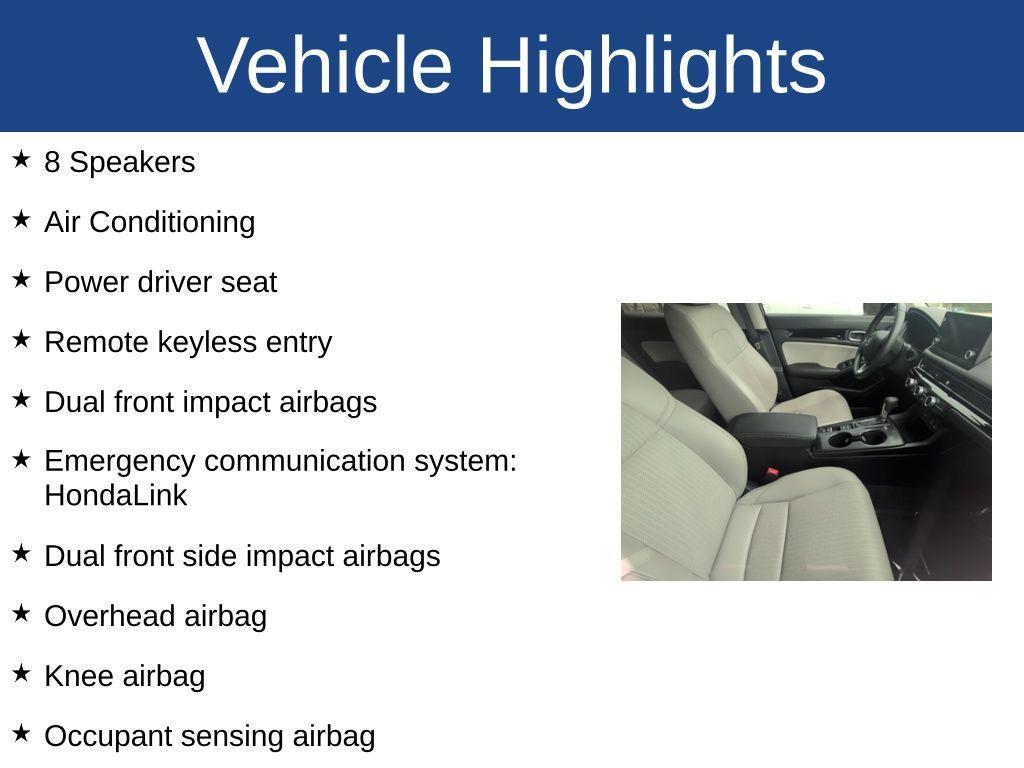 used 2024 Honda Civic car, priced at $24,785