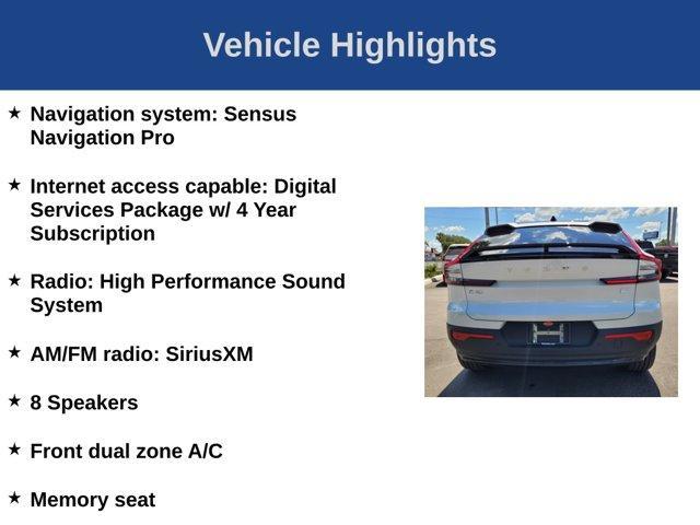 new 2024 Volvo C40 Recharge Pure Electric car, priced at $60,740