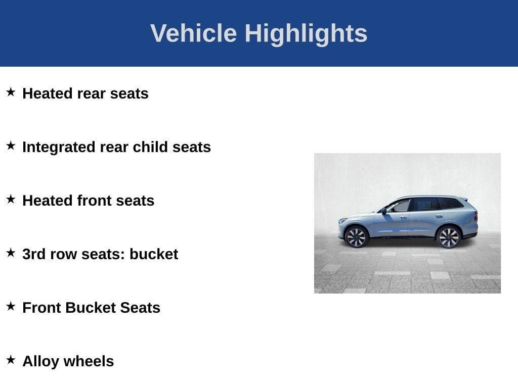 new 2025 Volvo EX90 car, priced at $85,640