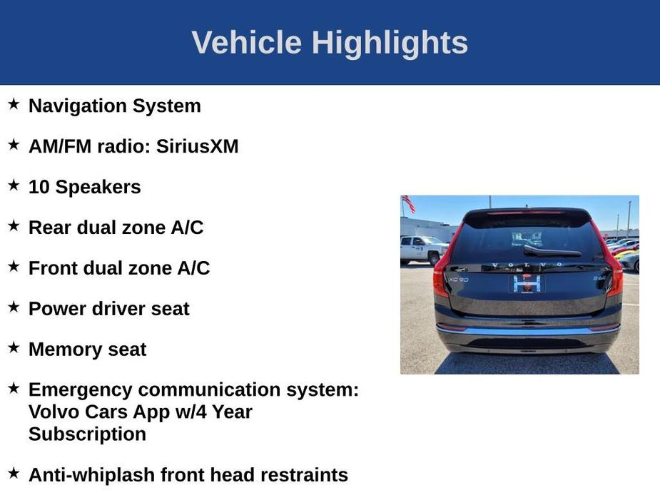 new 2024 Volvo XC90 car, priced at $69,220