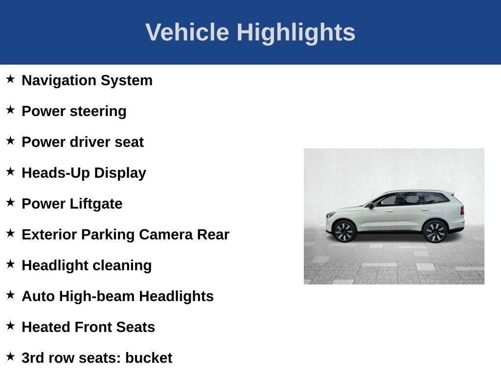 new 2025 Volvo EX90 car, priced at $82,335