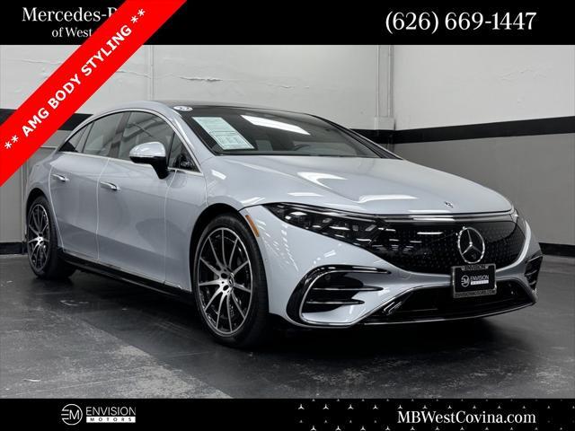 used 2022 Mercedes-Benz EQS 580 car, priced at $68,488