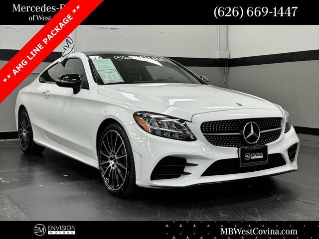 used 2022 Mercedes-Benz C-Class car, priced at $45,999