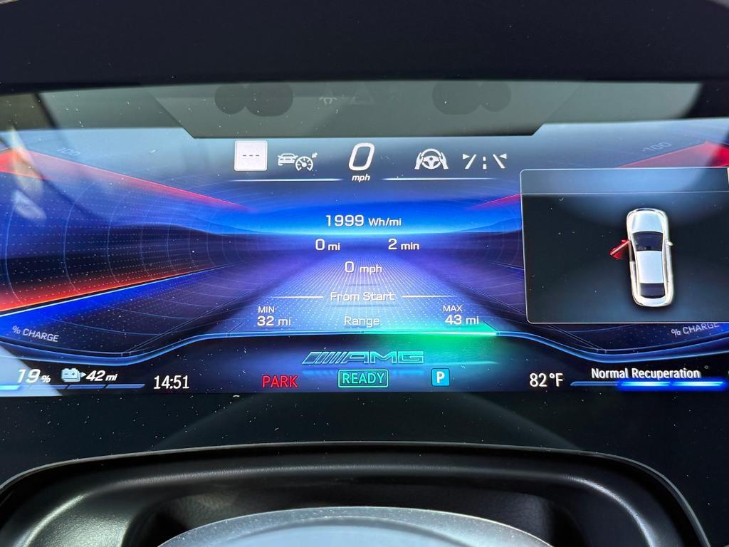 new 2025 Mercedes-Benz AMG EQE car, priced at $109,935