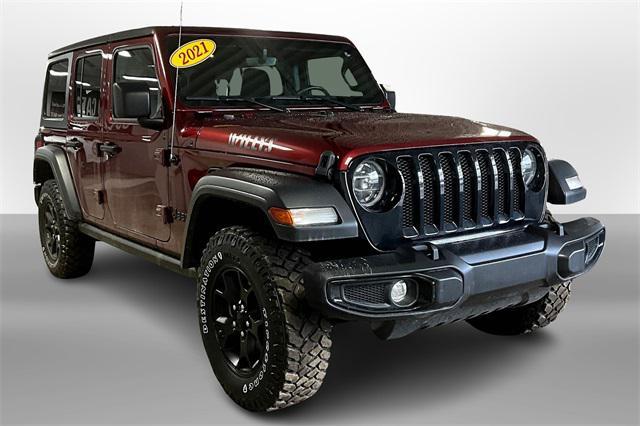 used 2021 Jeep Wrangler car, priced at $32,000