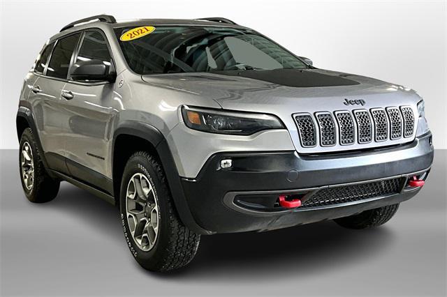 used 2021 Jeep Cherokee car, priced at $21,500