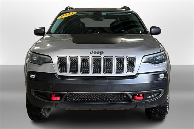 used 2021 Jeep Cherokee car, priced at $21,500