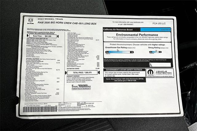 new 2024 Ram 3500 car, priced at $77,750