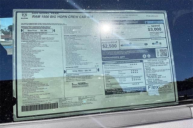 new 2025 Ram 1500 car, priced at $50,008