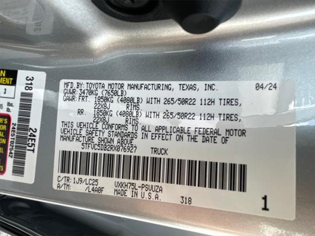used 2024 Toyota Tundra Hybrid car, priced at $65,999