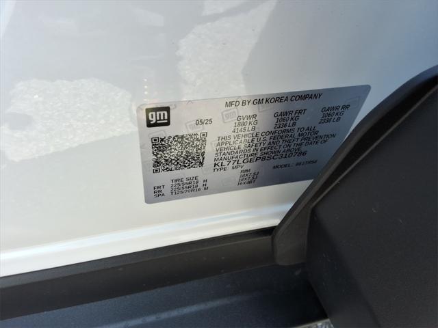 new 2025 Chevrolet Trax car, priced at $22,494