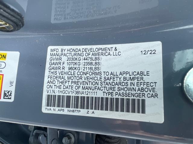 used 2022 Honda Accord car, priced at $26,433