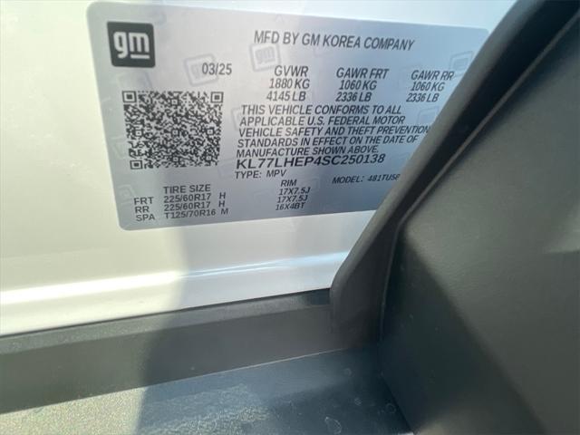 new 2025 Chevrolet Trax car, priced at $23,375