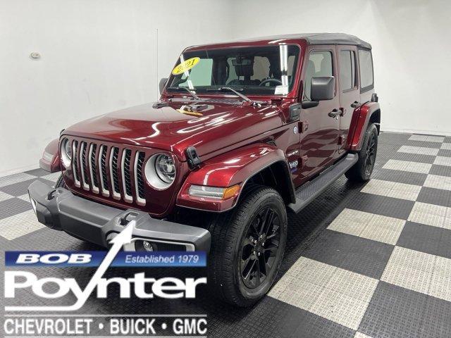 used 2021 Jeep Wrangler Unlimited 4xe car, priced at $38,990
