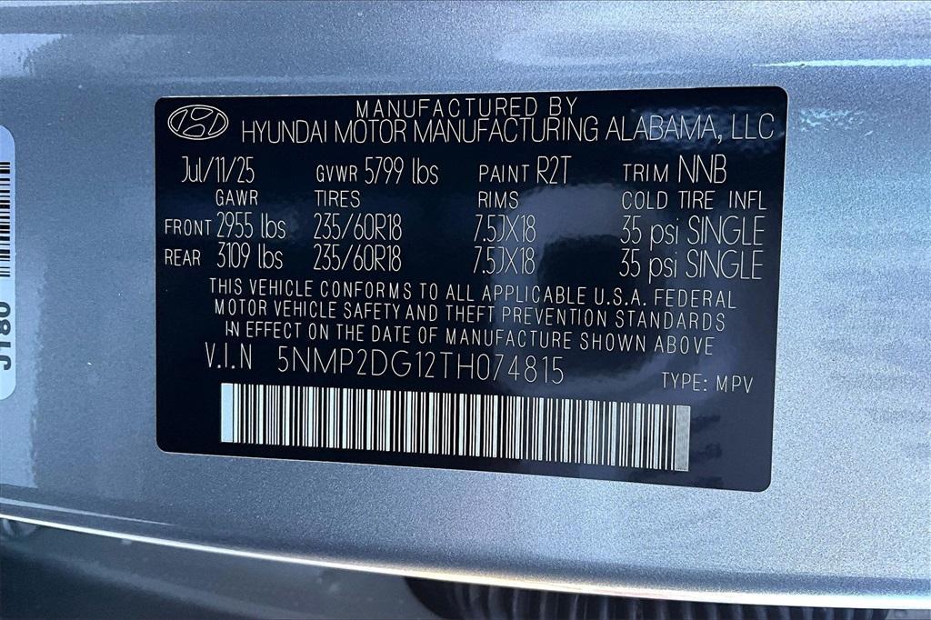 new 2026 Hyundai SANTA FE HEV car, priced at $39,760