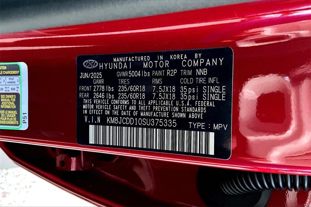 new 2025 Hyundai TUCSON Hybrid car, priced at $33,655