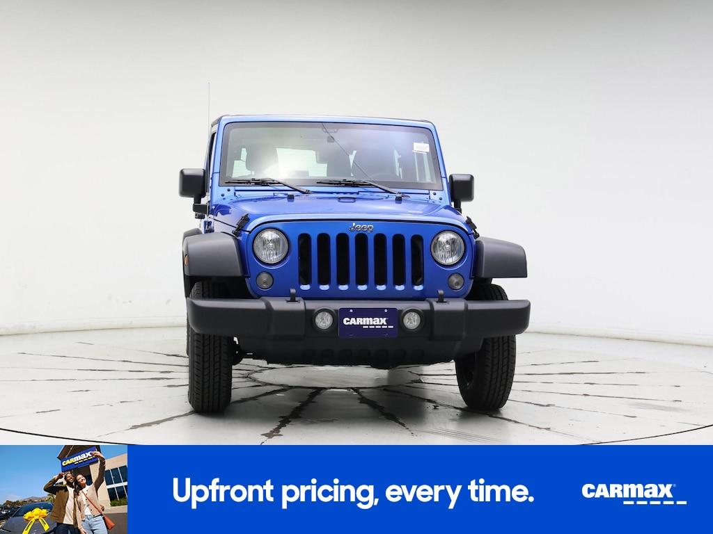used 2016 Jeep Wrangler car, priced at $21,998
