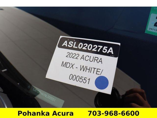 used 2022 Acura MDX car, priced at $35,046