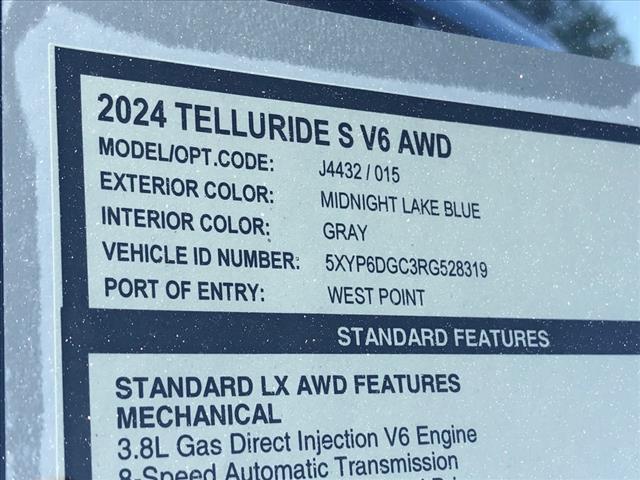 new 2024 Kia Telluride car, priced at $43,900