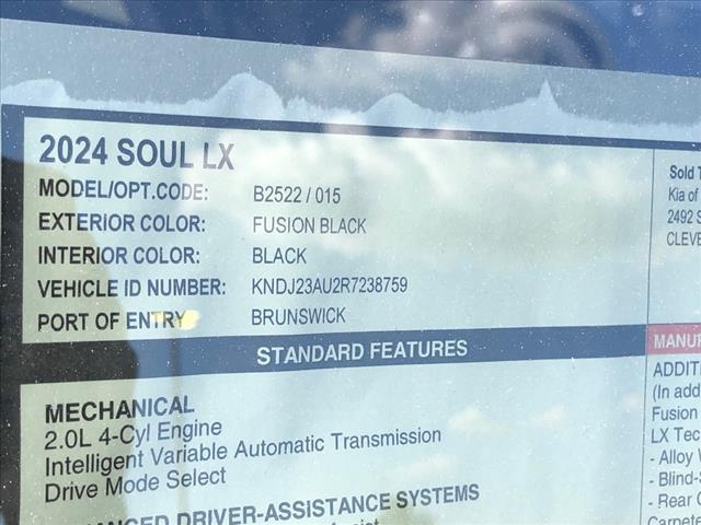 new 2024 Kia Soul car, priced at $23,260
