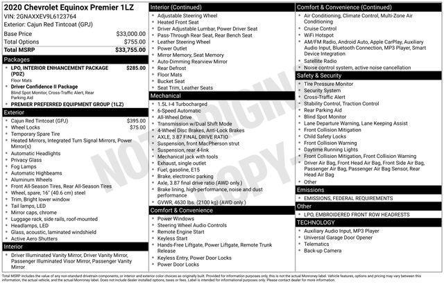 used 2020 Chevrolet Equinox car, priced at $17,976