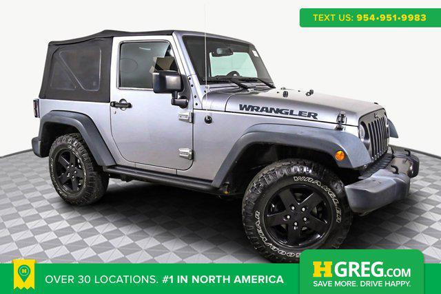 used 2016 Jeep Wrangler car, priced at $17,398