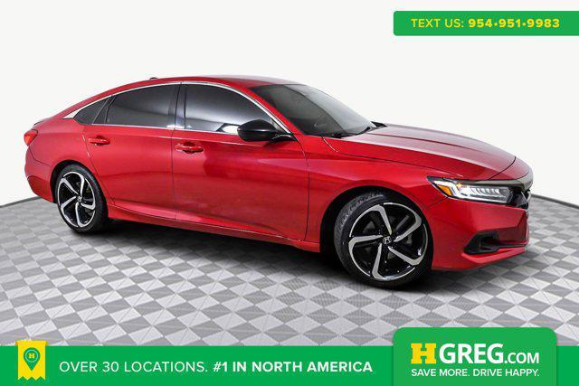 used 2021 Honda Accord car, priced at $17,498