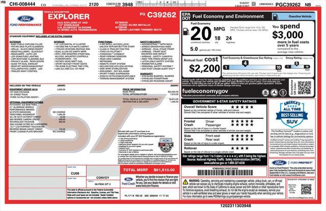 used 2023 Ford Explorer car, priced at $43,373