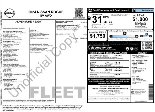 used 2024 Nissan Rogue car, priced at $23,573