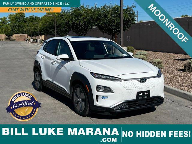 used 2021 Hyundai Kona EV car, priced at $18,273