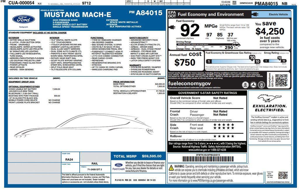 used 2023 Ford Mustang Mach-E car, priced at $26,773