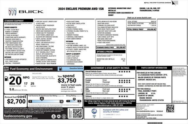 used 2024 Buick Enclave car, priced at $37,973