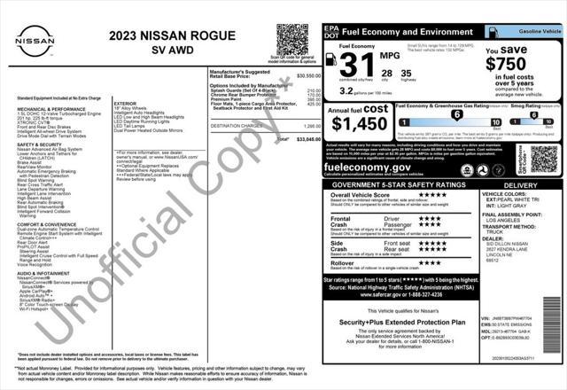 used 2023 Nissan Rogue car, priced at $25,773