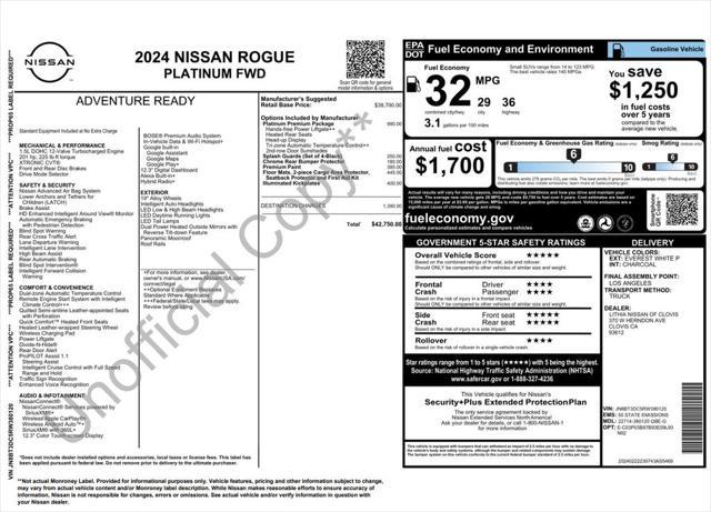 used 2024 Nissan Rogue car, priced at $30,975