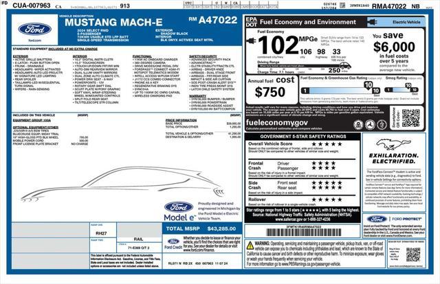 used 2024 Ford Mustang Mach-E car, priced at $31,573