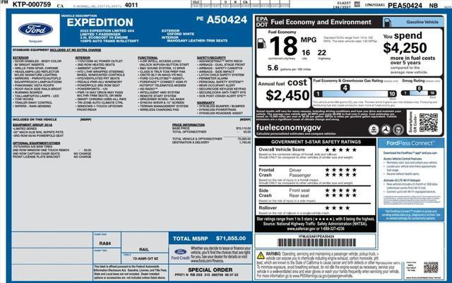 used 2023 Ford Expedition car, priced at $49,973