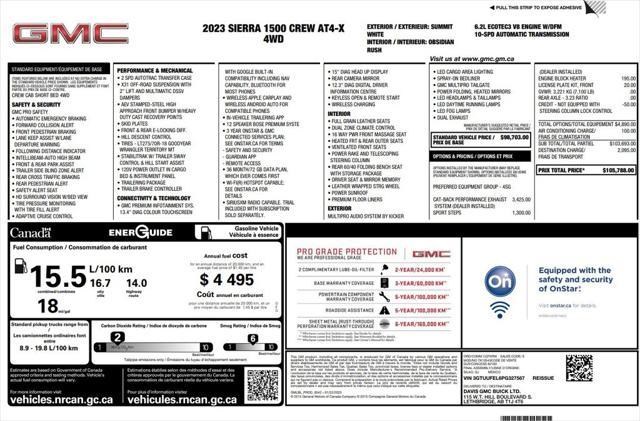 used 2023 GMC Sierra 1500 car, priced at $58,973