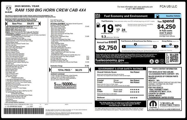 used 2025 Ram 1500 car, priced at $43,975