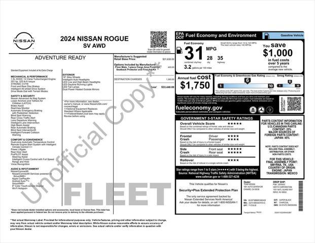 used 2024 Nissan Rogue car, priced at $24,075