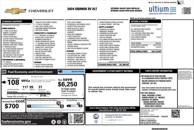used 2024 Chevrolet Equinox EV car, priced at $30,473