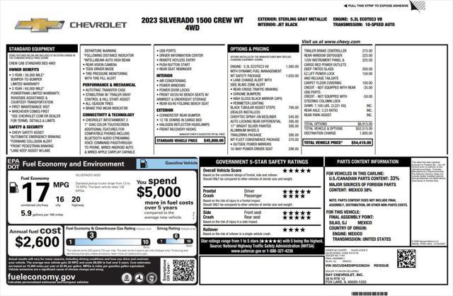 used 2023 Chevrolet Silverado 1500 car, priced at $38,973