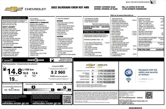used 2022 Chevrolet Silverado 1500 car, priced at $45,573