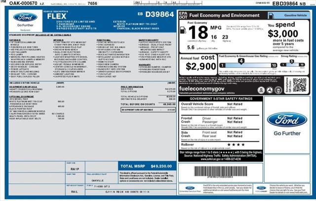 used 2014 Ford Flex car, priced at $9,995